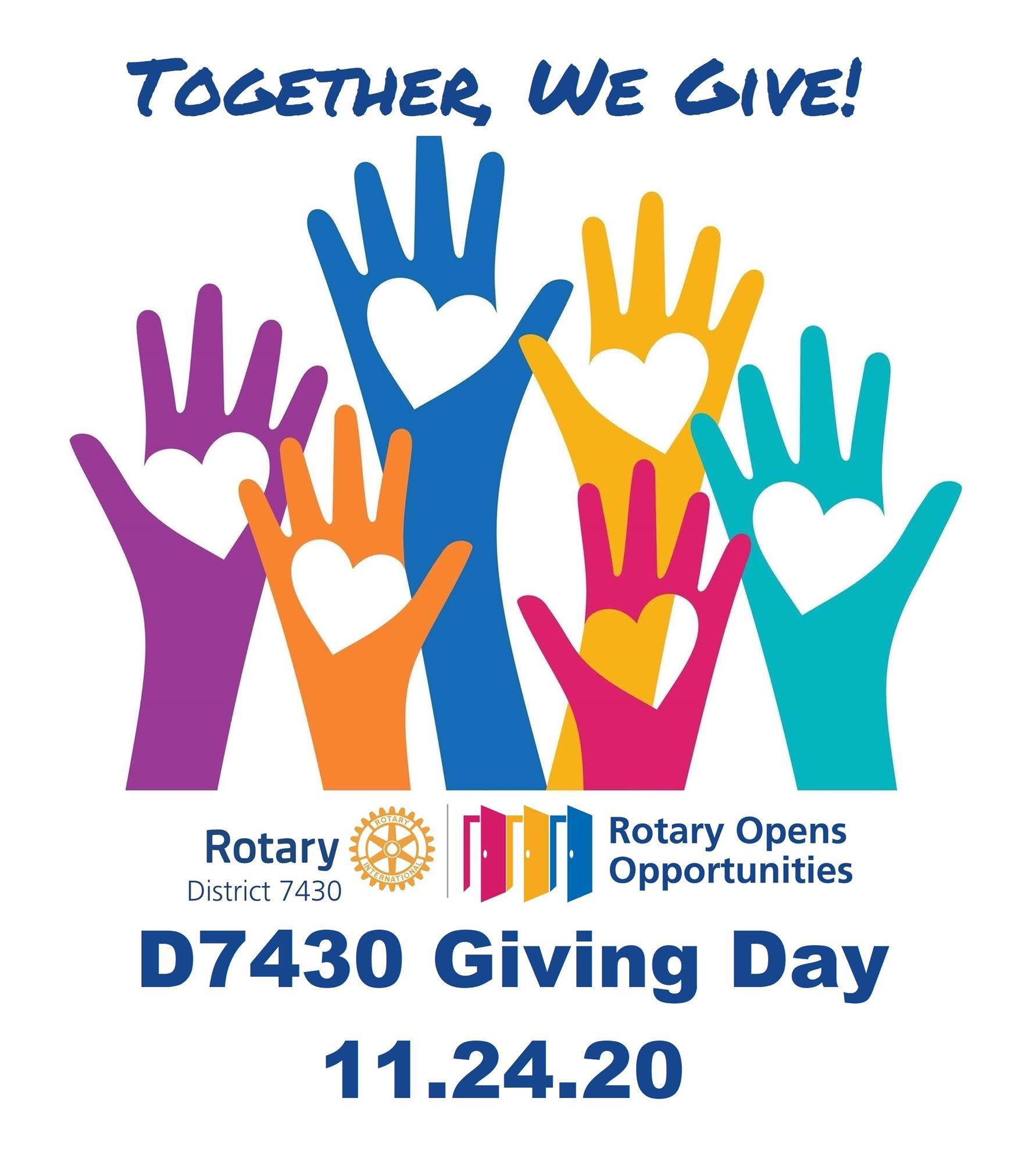 TODAY IS "Giving Day" Rotary Club of Allentown